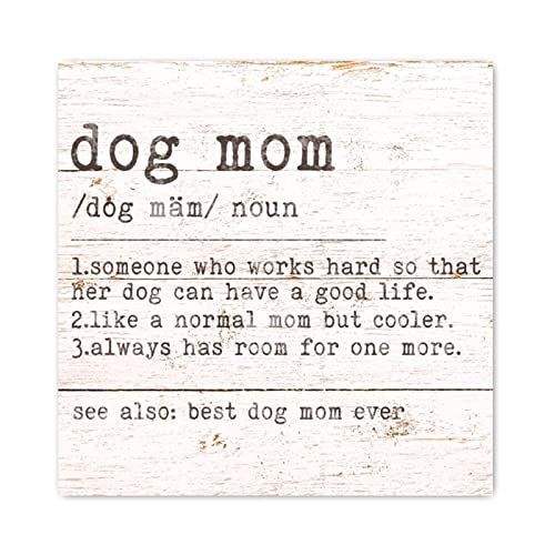 Panneau bois Dog Mom deco murale rustique pour votre salon