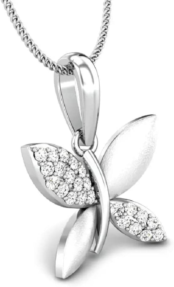 1 CT Round Colorless Moissanite Engagement Pendant, Wedding Bridal Pendant, Eternity Sterling Silver Solid Diamond Solitaire -Prong Anniversary Promise Gift for Her