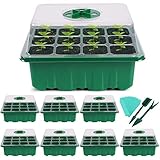 CONTROL DE HUMEDAD: hay un interruptor en la cubierta de la bandeja de cultivo de semillas, que se puede encender o apagar para ajustar la humedad dentro de la caja y ayudar a controlar la evaporación de la humedad. Es propicio para el crecimiento de semillas y mejora la tasa de germinación.