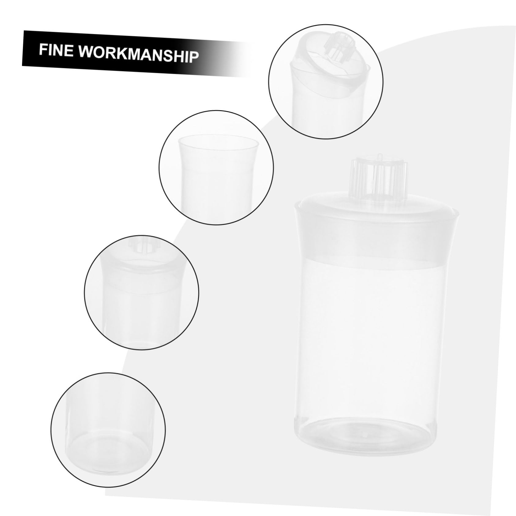 Alipis 2Pcs Wide Mouth Reagent Bottles Sealing Liquid Storage Containers for Lab Use for Liquid Samples and Chemicals and Transparent