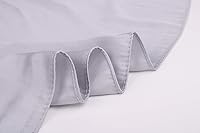 Vista 18 de Conjunto de bufanda de poliéster de gasa cuadrada de satén suave y grande para mujer, cuello de cabeza, multiuso, colores sólidos disponibles Azul