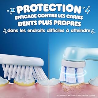 Oral-B iO Kids Disney Stitch Testine di ricambio per spazzolino elettrico per bambini dai 6 anni, Testine di ricambio Oral-B AUTENTICHE, fili extra morbidi, set di 2 testine di ricambio