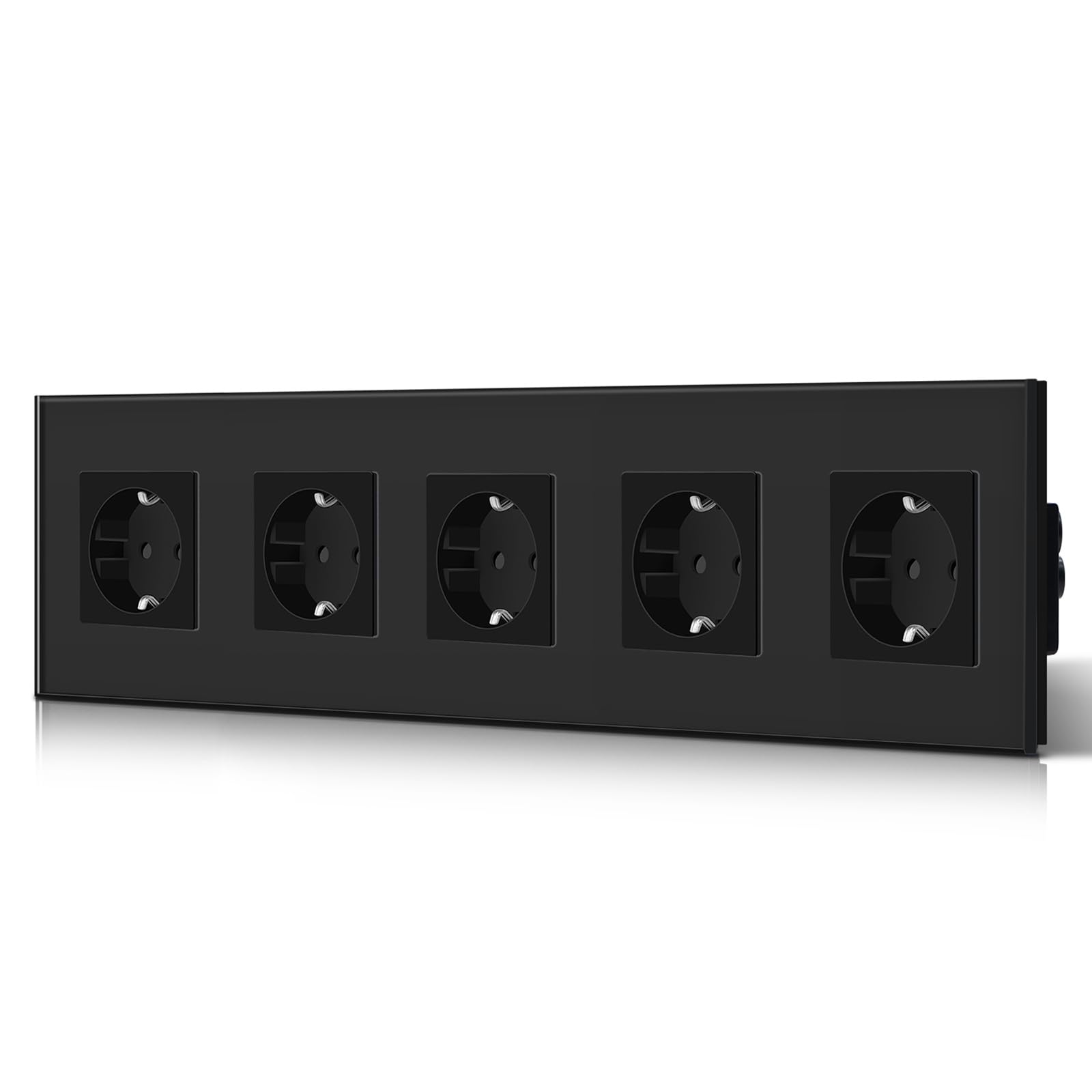 BSEED Enchufe de Pared con USB C,Enchufes Dobles Empotrados con Cristal,Toma de Corriente,Seguridad infantil,Fácil de Instalar,M Serie,2 Enchufes con USB y Tipo C,157mm Blanco — view 57