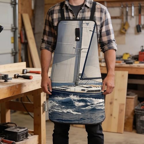 Delantal de trabajo ajustable para hombre y mujer miniatura 5
