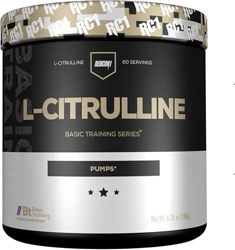 Redcon1 L-Citrulline Pump Formula - Keto Friendly & Gluten Free Nitric Oxide Boosting Supplement - Muscle Pump Supplement With L-Citrulline Powder (60 Servings) #TOP13