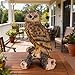 RKGOMDMU 13.3 - inch Owl Decoy Decor Outdoor Statue. Ideal for Animal Statues Courtyard Lawn Decoration, Sculptures for Yard and Grassland Adornment, Housewarming Gift.