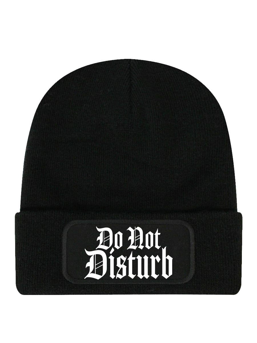 Grindstore Unisex Black Do Not Disturb Beanie