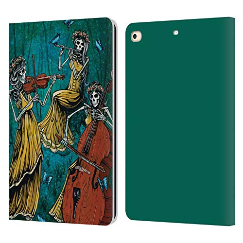 Étui portefeuille cuir iPad 9.7 art coloré David Lozeau