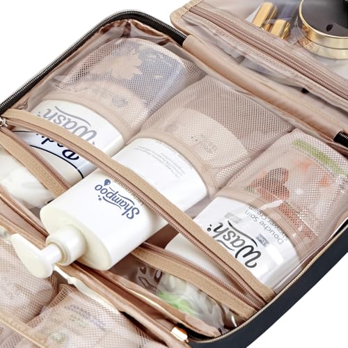 image for NISHEL Travel Toiletry Bag for women, Portable Hanging Organizer for F