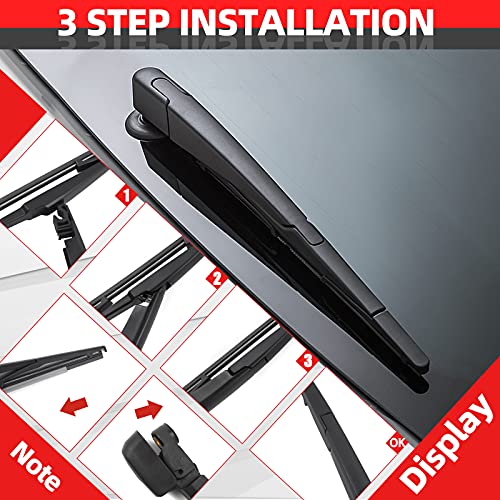 Rear Windshield Wiper Arm Blade Set, Replacement For Mazda Cx5 Cx-5 2010-2015 Oe:ekmzcx5Rw #TOP4