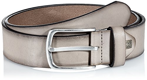 1A! LINDENMANN Leather Belt/Echt Leder Gürtel 1090091.026 Cinturón, Grau (Taupe 26), 100 para Hombre