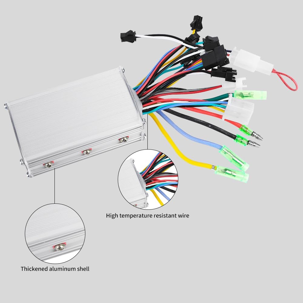 Electric Bike Motor Controller, LCD Display Brushless Motor Speed Controller 24V-36V Compatible for Commuters, Urban Cyclists, and Off-Road Riders