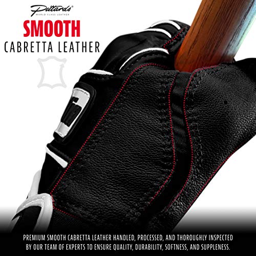 Franklin Sports Mlb Power Strap Batting Gloves, Black/Black - Adult Medium #TOP1