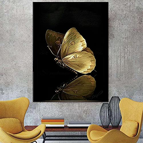 Diamond Painting Papillon d'or Broderie Diamant 5D Kit Complet Point de Croix 80x220cm