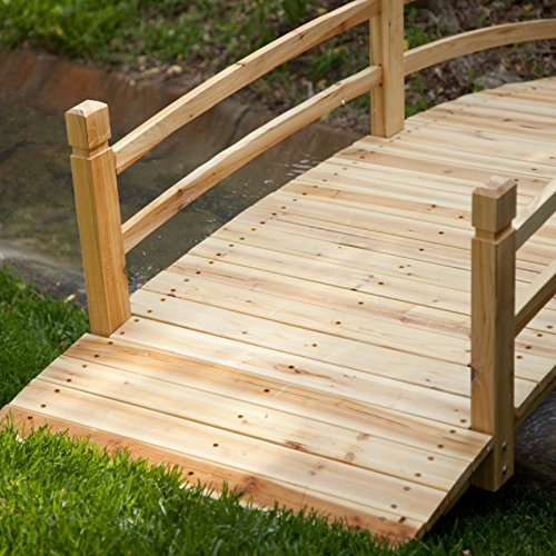 Coral Coast Harrison 8-ft. Wood Garden Bridge