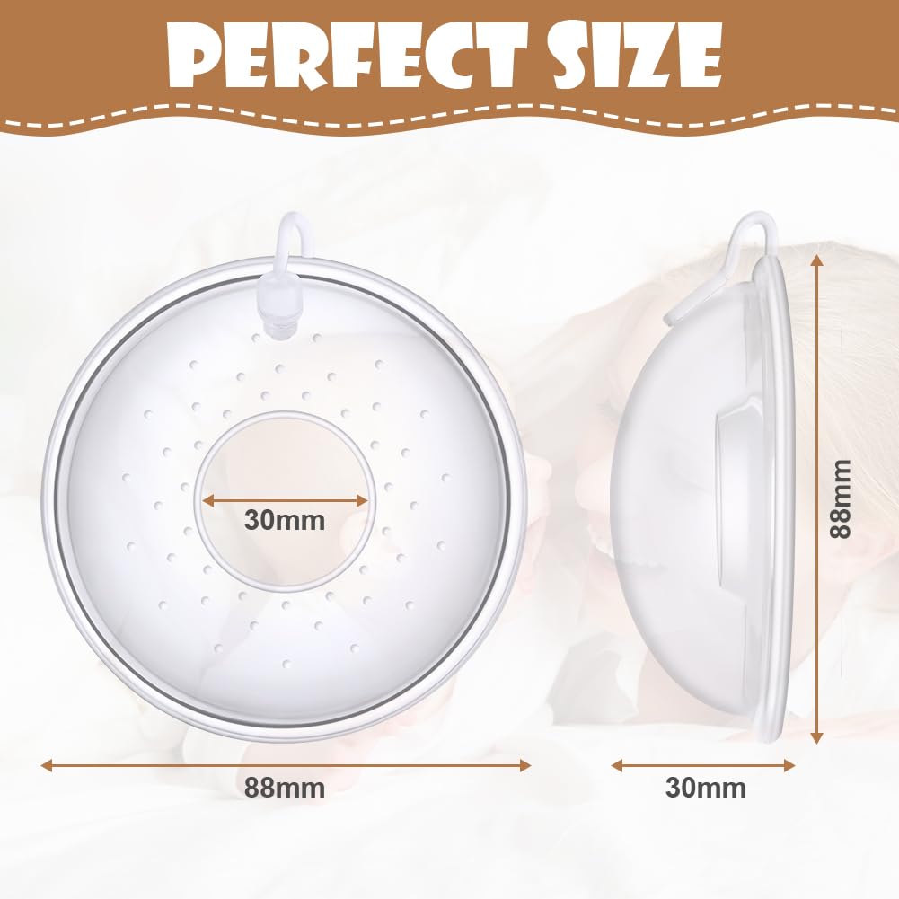 Aolso Coques collectrices de lait Coupelles recueil-lait Milk Collection Shells Recueille les fuites pendant la tétée, Sans BPA Plus de lait gaspillé ou de coussinets d'allaitement gaspillés, lot de 2