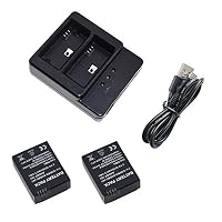 Suptig Battery (2 Pack) and Daul Charger for Gopro HERO3/Gopro HERO3+ and Gopro AHDBT-301/AHDBT-302