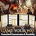 DM Screen for DND with 4 Wider Panels - Stunning Panoramic Battle Scene & Clear Game Master GM Pockets - 3D Embossed Faux Leather Dungeon Master Screen for D&D, RPG (Fits US Letter 8.5 x 11)