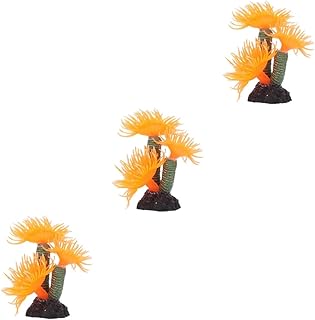 balacoo 3pcs Aquarium Landscaping Coral Aquarium Coral Landscape Aquarium Simulation Plant Coral Reef Decor Emulation Aquatic Coral Decor Nautical Coral Resin Xiaoyudong Household Office