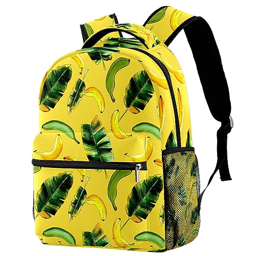 Sac à dos de voyage Campus feuille de bananier pour filles et garçons