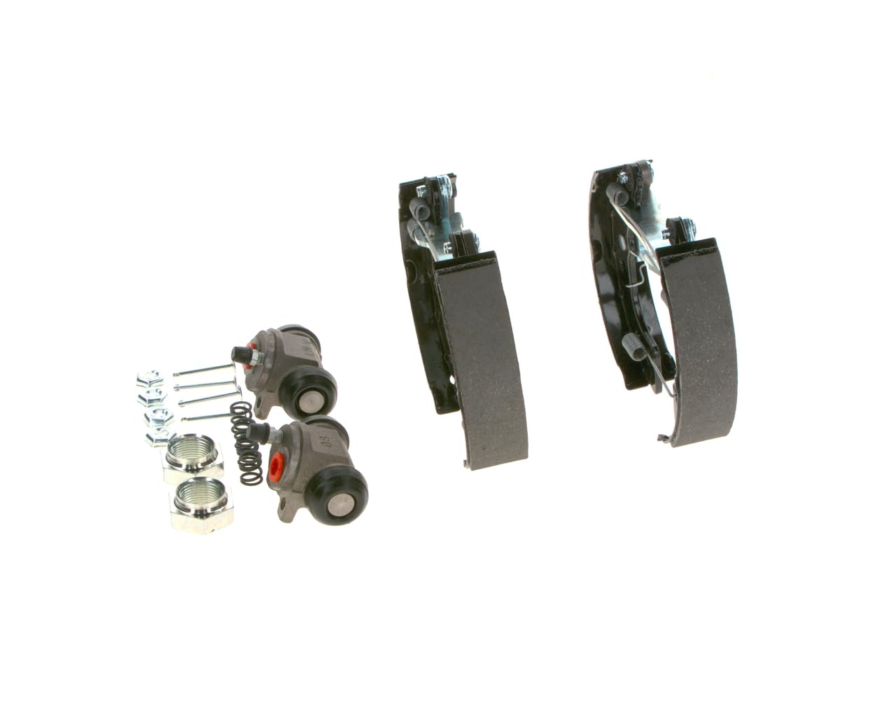 Bosch KS027 Kit Super Pro - Kit de frein à tambours arrière - 1 jeu complet prémonté, 2 cylindres de roue, 4 mâchoires de frein