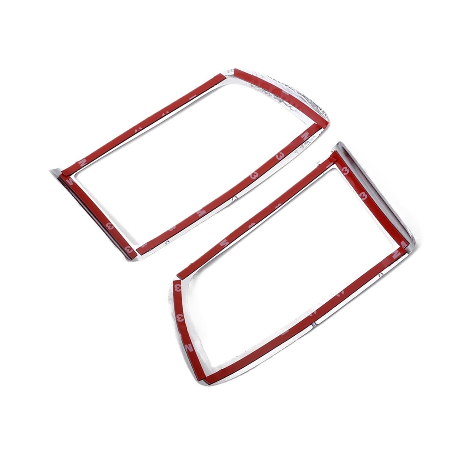 2pcs Car Rear Fog Light Lamp Foglight Cover Trims, Fit For Toyota, Land Cruiser Prado FJ120 2003-2009 Chrome Osłona tylnego światła