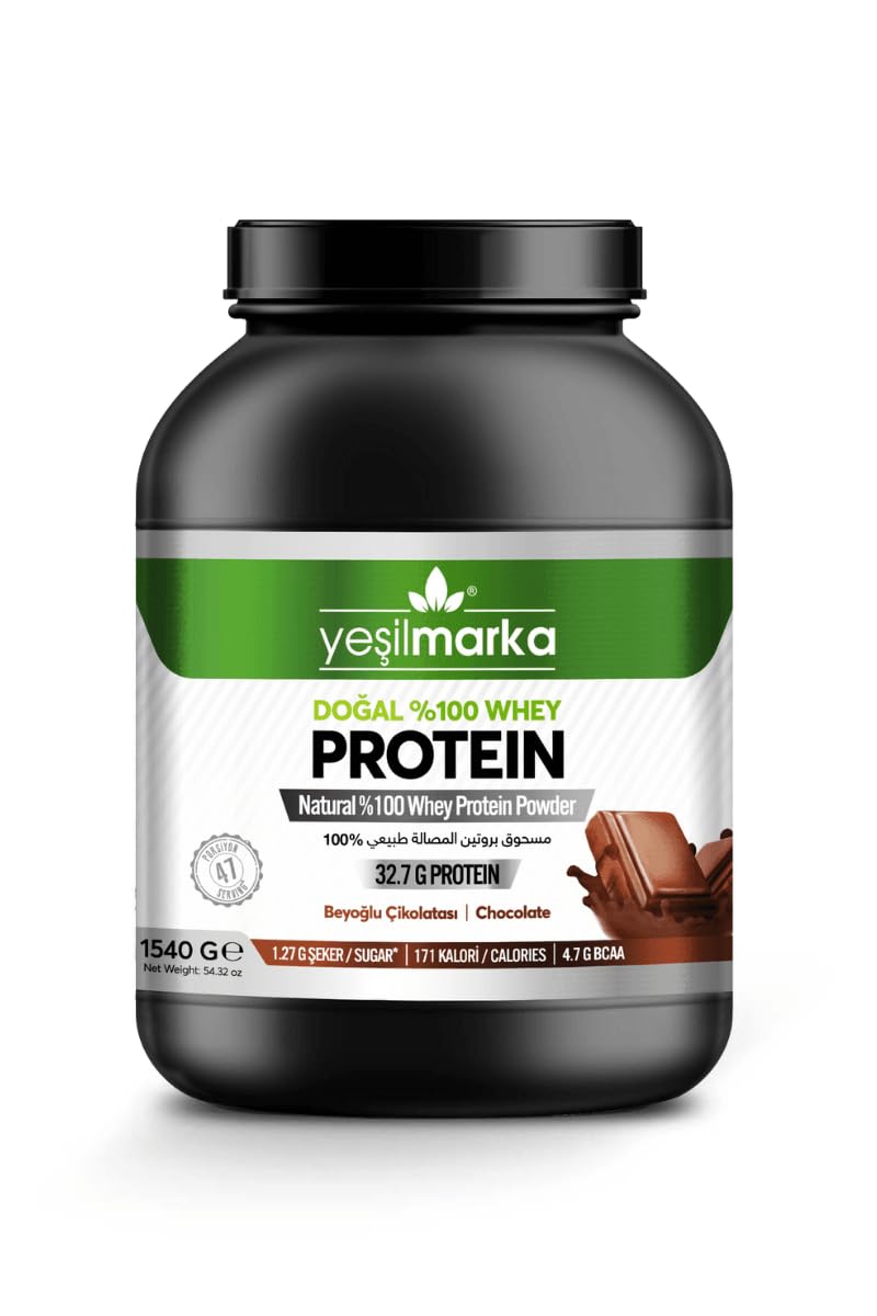Yeşilmarka Doğal Whey Protein Tozu - Beyoğlu Çikolatası 1540 Gr