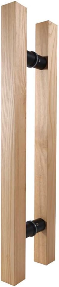 Solid Wood Commercial Push-Pull Door Handle/Glass Door Handle/Barn Door Pull Handle (Length300mm)