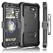 Galaxy J7 Sky Pro Case, Galaxy J7 V/J7 Prime/J7 Perx Holster Clip, Tekcoo [TShell] [Built-in Screen] Locking Secure Swivel Belt Kickstand Phone Cover Full Body Case Cover For Samsung J7 2017 [Black]