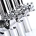 Amarine Made 4Pcs Fishing Rod Holder, Stainless Steel Rail Mount Fishing Pole Holders, Tournament Style Clamp on Rod Holder for Rails 1