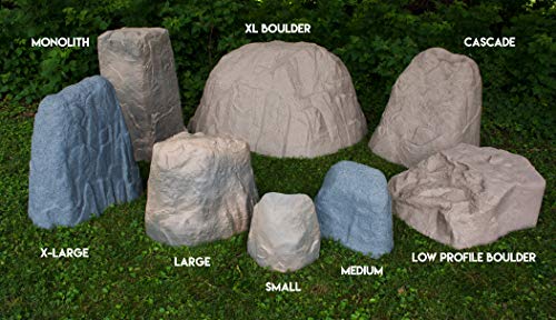 Emsco Group 8280-1 Natural Sandstone Look – Extra Large & Tall – Lightweight – Easy To Install Landscape Rock, Large #TOP4