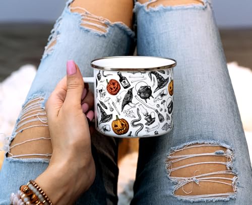 Loftipop Taza de Café Campamento Halloween 16oz miniatura 3
