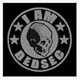 Leyland Designs I Am Dedsec Bumper Sticker Window Water Bottle Decal 5