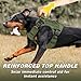 WINGOIN Green Tactical Dog Harness for Large Dogs, Heavy Duty No Pull Dog Harness with Handle, Adjustable Reflective Military K9 Big Pet Vest for Husky, Doberman, Walking, Training, Hunting (XL)