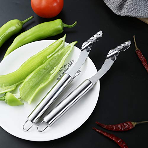 Descaroçador de pimenta multifuncional de aço inoxidável com núcleo de abobrinha e pepino para fruta