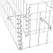 [pro.tec] Set de 2 gaviones - Jardinera con Dos Niveles - Parterre...