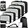 9 Set Packing Cubes with Packing List Luggage Packing Organizers for Travel Accessories (Black)