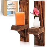 🏘️ [GEMÜTLICH UND RUSTIKAL] - genießt Du nun das flackernde Lodern einer Kerze oder die Frische deiner Lieblingspflanze an entspannten Dämmerstunden.