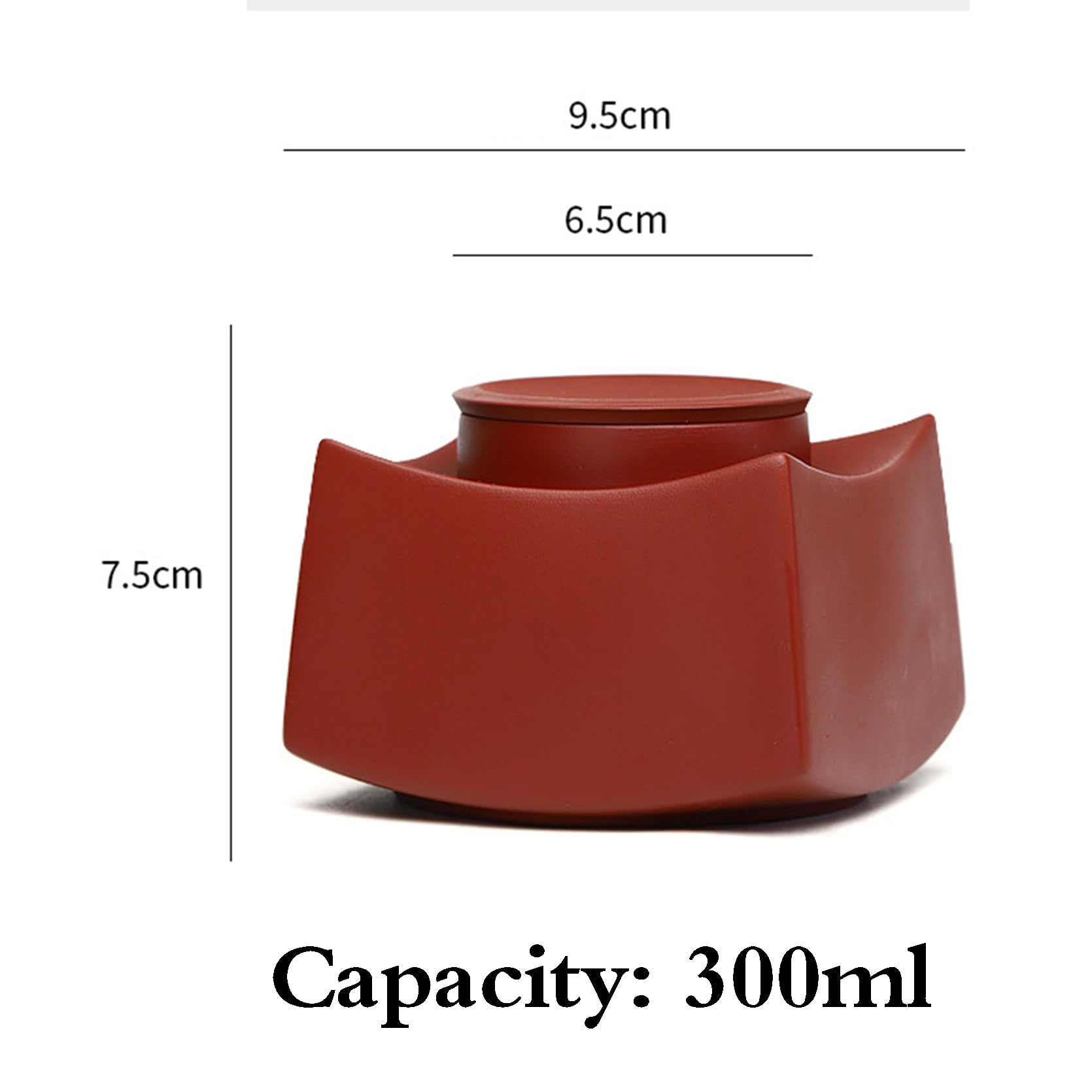 Czerwone słoiki imbirowe, z pokrywką, klasyczne fioletowe szklanki do piaskowania, szczelne przechowywanie herbaty, porcelanowa herbata Caddy, szklanka do świątyni z pokrywką, do domu, kawiarni