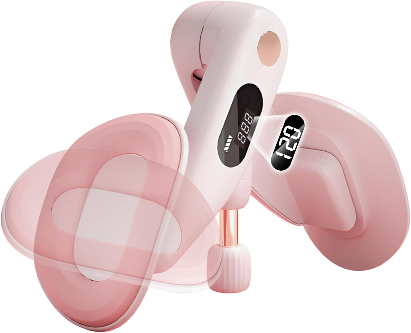 Thigh Master, Adjustable Thigh Trainer & Kegel Exerciser(10-70LB) with Leg Straps, Pelvic Floor Strengthener Devices for Women&Men, LED Counter, Postpartum Recovery, Home Gym Workout Equipment