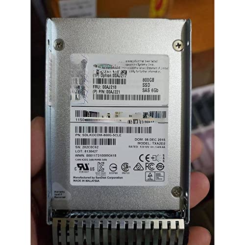 For 00AJ217 00AJ218 00AJ221 SSD 800G SAS 2.5-inch