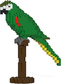 JEKCA Hahns Macaw 01S | Parrot Plastic Building Blocks | Age 14+