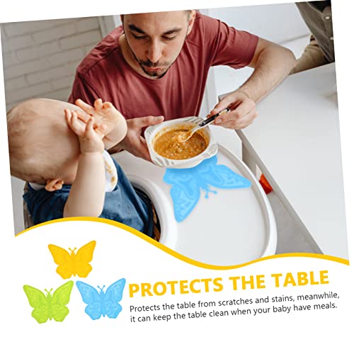 Hoement 3 Pcs Butterfly Silicone Placemat Dining Table Decor Coffee Coasters Coffee Decor Silicone Kids Placemats Coaster For Drinks Dining Table Mats Cartoon Place Mats Silicone Placemats #TOP6