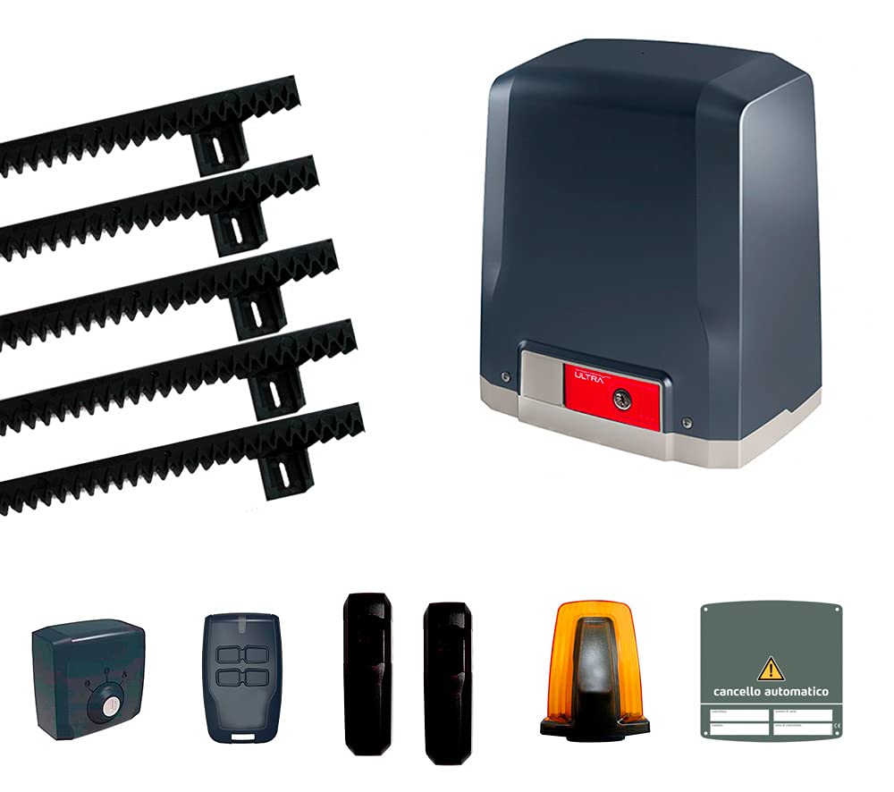 BFT KIT DEIMOS ULTRA BT A600 24V 600kg R925268 0002 WITH 5 MT OF CREMAGLIARA SLIDING GATE GENUINE ML07