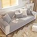 vctops Honeycomb Pattern Fluffy Faux Fur Sofa Couch Cover Super Soft Fuzzy Shaggy Sectional Couch Cover Non Slip Plush Warm Sofa Slipcover Furniture Protector (Grey,28