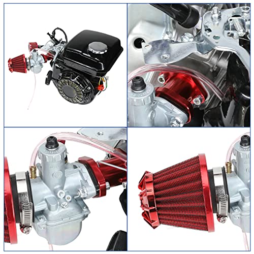 Yoxufa Vm22 Mikuni Carburetor Carb Intake Pipe Mainfold Kit For Non Hemi Predator 212Cc Engine Coleman Ct200U Ct200U-Ex Gx160 Gx200 196Cc 6.5Hp Baja Warrior Mb200 Mini Bike Go Kart Performance Parts #TOP1