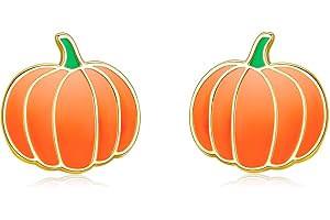 925 Sterling Silver Pumpkin Stud Earrings: A Timeless Treat for Halloween Enchantments