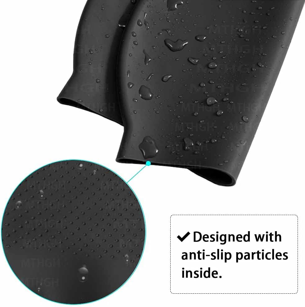 Silicone Swim Cap for Long Hair, MTHGH Swimming Cap for Women Men Kids, Bathing Cap with Non-Slip Particles Inside (2 Pack) : Sports & Outdoors