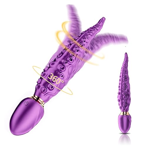 Monster Tentacle Dildo, Tentacle Vibrator 9 Vibration Modes 360°Swing Vagina Anal Nipples Massage Stimulation, Octopus Tentacle Dildo for Men Women Couples Butt Clitoris Stimulate