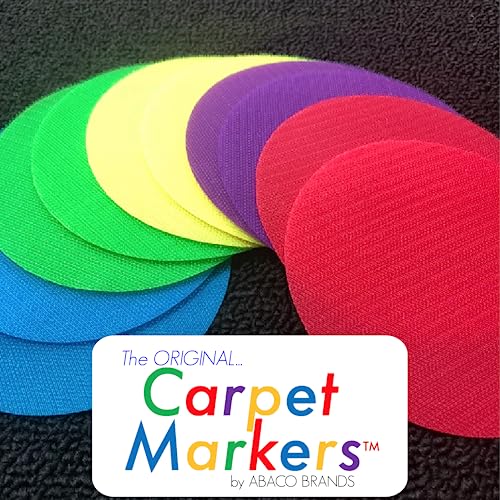 Original Carpet Markers for Teachers 30 Pack Circles 5 Inches Wide